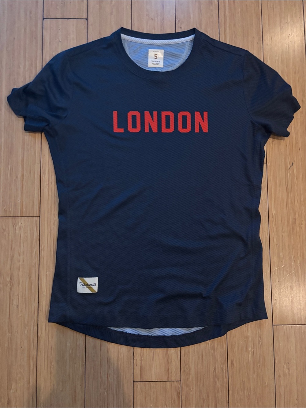 Tracksmith Navy Women’s SS Tee - London special edition